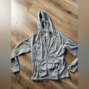 Gray Striped North face